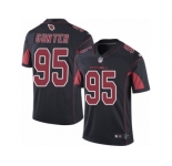 Youth Nike Arizona Cardinals #95 Rodney Gunter Limited Black Rush NFL Jersey