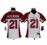 nike youth nfl jerseys arizona cardinals #21 peterson white[nike]