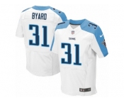 Men's Nike Tennessee Titans #31 Kevin Byard Elite White NFL Jersey