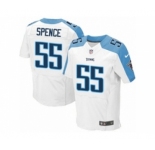 Men's Nike Tennessee Titans #55 Sean Spence Elite White NFL Jersey