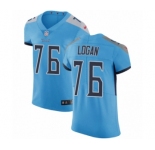 Men's Nike Tennessee Titans #76 Xavier Su'a-Filo Light Blue Alternate Vapor Untouchable Elite Player NFL Jersey