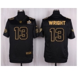 Nike Tennessee Titans #13 Kendall Wright Black Pro Line Gold Collection Jersey[Elite]