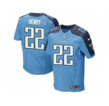 Nike Tennessee Titans #22 Derrick Henry Light Blue Team Color Men's Stitched NFL Elite Jersey