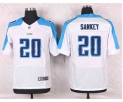 nike nfl jerseys tennessee titans #20 sankey white[Elite]