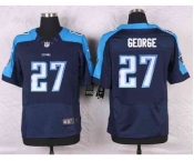 nike nfl jerseys tennessee titans #27 george blue[Elite]