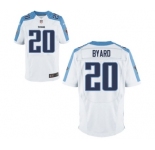 Men's Nike Tennessee Titans #20 Kevin Byard Game White NFL Jersey