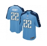 Men's Nike Tennessee Titans #22 Derrick Henry Game Light Blue Team Color NFL Jersey