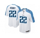 Men's Nike Tennessee Titans #22 Derrick Henry Game White NFL Jersey