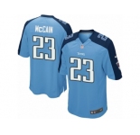 Men's Nike Tennessee Titans #23 Brice McCain Game Light Blue Team Color NFL Jersey