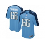 Men's Nike Tennessee Titans #66 Brian Schwenke Game Light Blue Team Color NFL Jersey