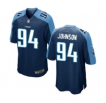 Men's Nike Tennessee Titans #94 Austin Johnson Game Navy Blue Alternate NFL Jersey