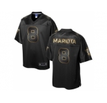 Nike Tennessee Titans #8 Marcus Mariota Pro Line Black Gold Collection Jersey[Game]