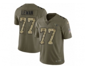 Men Nike Tennessee Titans #77 Taylor Lewan Limited Olive Camo 2017 Salute to Service NFL Jersey