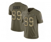 Men Nike Tennessee Titans #99 Jurrell Casey Limited Olive Camo 2017 Salute to Service NFL Jersey