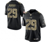 Men Tennessee Titans #29 Demarco Murray Salute To Service Black Jersey