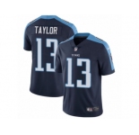 Men's Nike Tennessee Titans #13 Taywan Taylor Vapor Untouchable Limited Navy Blue Alternate NFL Jersey