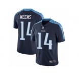 Men's Nike Tennessee Titans #14 Eric Weems Vapor Untouchable Limited Navy Blue Alternate NFL Jersey