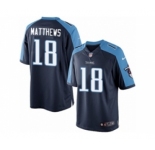 Men's Nike Tennessee Titans #18 Rishard Matthews Limited Navy Blue Alternate NFL Jersey