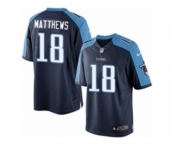 Men's Nike Tennessee Titans #18 Rishard Matthews Limited Navy Blue Alternate NFL Jersey