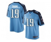 Men's Nike Tennessee Titans #19 Tajae Sharpe Limited Light Blue Team Color NFL Jersey