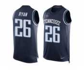 Men's Nike Tennessee Titans #26 Logan Ryan Limited Navy Blue Player Name & Number Tank Top Tank Top NFL Jersey
