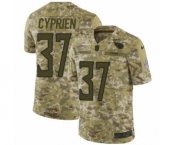 Men's Nike Tennessee Titans #37 Johnathan Cyprien Limited Camo 2018 Salute to Service NFL Jersey