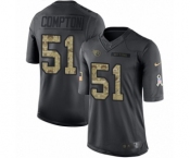 Men's Nike Tennessee Titans #51 Will Compton Limited Black 2016 Salute to Service NFL Jersey