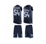 Men's Nike Tennessee Titans #54 Avery Williamson Limited Navy Blue Tank Top Suit NFL Jersey