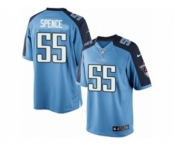 Men's Nike Tennessee Titans #55 Sean Spence Limited Light Blue Team Color NFL Jersey
