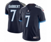 Men's Nike Tennessee Titans #7 Blaine Gabbert Navy Blue Team Color Vapor Untouchable Limited Player NFL Jersey