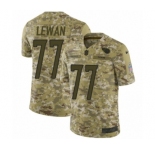 Men's Nike Tennessee Titans #77 Taylor Lewan Limited Camo 2018 Salute to Service NFL Jersey