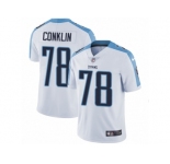 Men's Nike Tennessee Titans #78 Jack Conklin Vapor Untouchable Limited White NFL Jersey