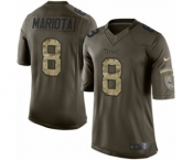 Men's Nike Tennessee Titans #8 Marcus Mariota Limited Green Salute to Service NFL Jersey