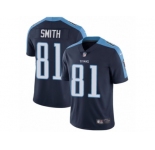 Men's Nike Tennessee Titans #81 Jonnu Smith Navy Blue Alternate Vapor Untouchable Limited Player NFL Jersey