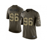 Men's Nike Tennessee Titans #96 Sylvester Williams Limited Green Salute to Service NFL Jersey