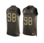Men's Nike Tennessee Titans #98 Brian Orakpo Limited Green Salute to Service Tank Top NFL Jersey