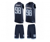 Men's Nike Tennessee Titans #98 Brian Orakpo Limited Navy Blue Tank Top Suit NFL Jersey