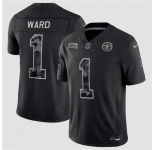 Men's Tennessee Titans #1 Cameron Ward Black F.U.S.E. 2026 Salute to Service Limited Football Stitched Jersey