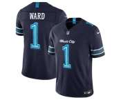 Men's Tennessee Titans #1 Cameron Ward Navy 2026 F.U.S.E. 'Music City' Rivalries Collection Limited Football Stitched Jersey