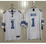 Men's Tennessee Titans #1 Cameron Ward White 2026 F.U.S.E. Vapor Limited Football Stitched Jersey