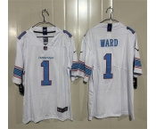 Men's Tennessee Titans #1 Cameron Ward White 2026 F.U.S.E. Vapor Limited Football Stitched Jersey