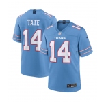 Men's Tennessee Titans 14 Carnell Tate Blue Vapor Limited Stitched jersey