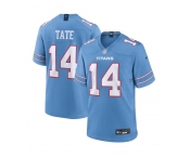 Men's Tennessee Titans 14 Carnell Tate Blue Vapor Limited Stitched jersey