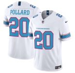 Men's Tennessee Titans #20 Tony Pollard White 2026 F.U.S.E. Vapor Limited Stitched Football Jersey