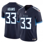 Men's Tennessee Titans #33 Jamel Adams Navy 2024 F.U.S.E. Vapor Limited Football Stitched Jersey