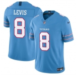 Men's Tennessee Titans #8 Will Levis Light Blue 2026 F.U.S.E. Vapor Limited Stitched Football Jersey