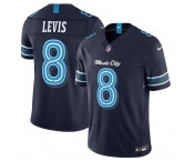 Men's Tennessee Titans #8 Will Levis Navy 2026 F.U.S.E. 'Music City' Rivalries Collection Limited Football Stitched Jersey