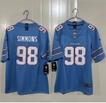 Men's Tennessee Titans #98 Jeffery Simmons Light Blue 2026 F.U.S.E. Vapor Limited Football Stitched Jersey