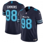 Men's Tennessee Titans #98 Jeffery Simmons Navy 2026 F.U.S.E. 'Music City' Rivalries Collection Limited Football Stitched Jersey