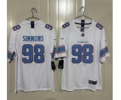 Men's Tennessee Titans #98 Jeffery Simmons White 2026 F.U.S.E. Vapor Limited Football Stitched Jersey